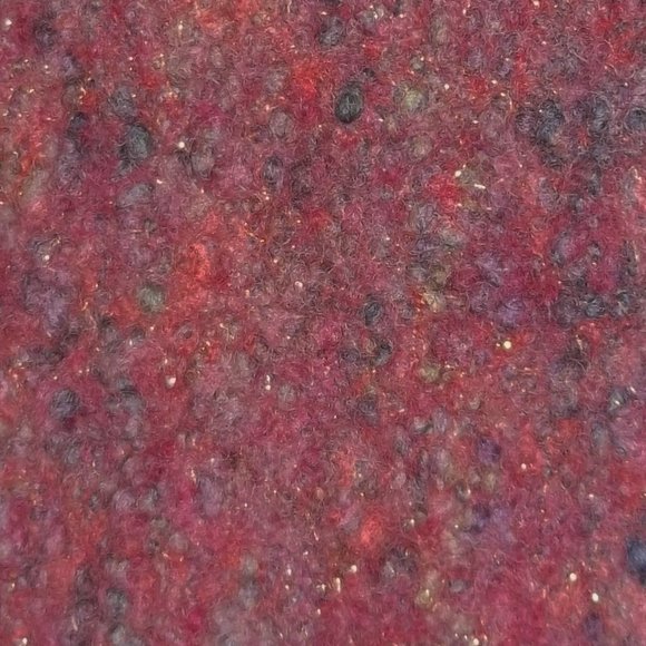 handmade doll blanket  with fringe 25" long X 17" wide - Picture 2 of 2